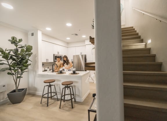Staircase at Haven Townhomes at P83 in Peoria Arizona