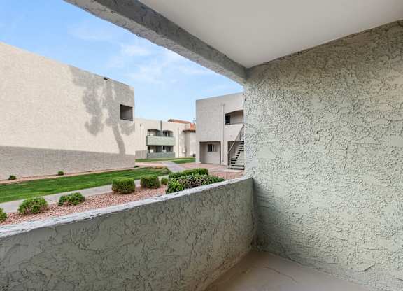 Studio Patio at Villa Toscana Apartments in Phoenix Arizona