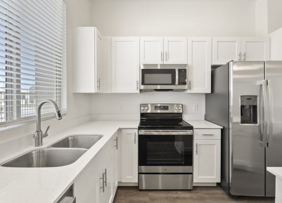 Three Bedroom Kitchen at Casitas Catalina Apartments in Tucson