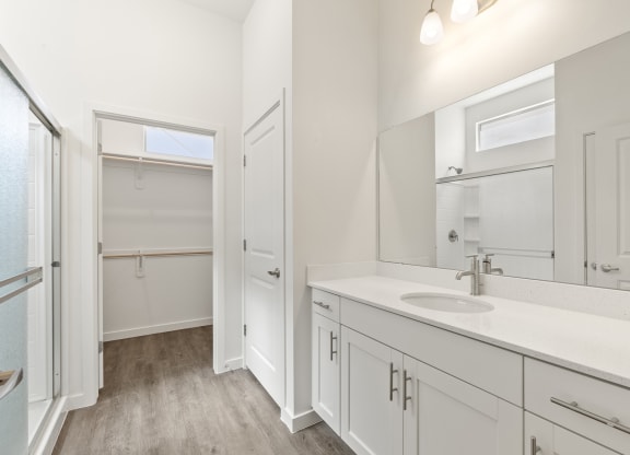 Three Bedroom Master Bathroom at Casitas Catalina Apartments in Tucson