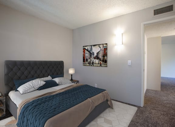 Two Bed Two Bath Bedroom at The Link at 4th Ave Apartments in Tucson Arizona