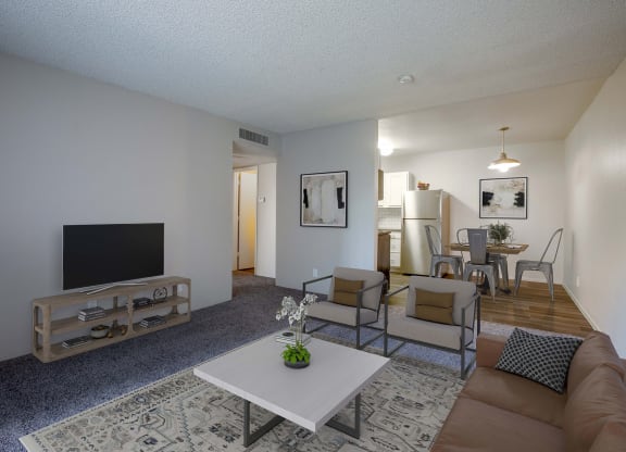 Two Bed Two Bath Common Area at The Link at 4th Ave Apartments in Tucson
