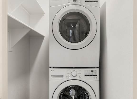 Washer and Dryer in One Bedroom and One Bath at Lucero Apartment Homes in Phoenix Arizona