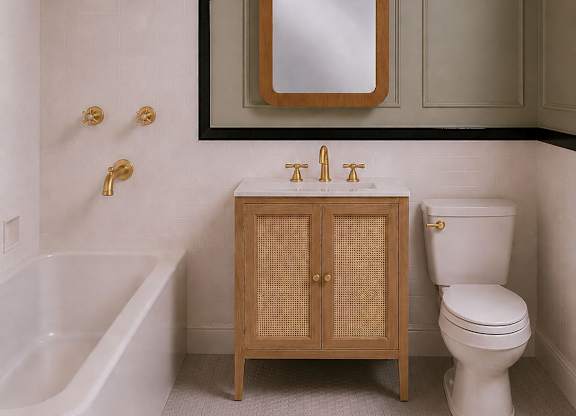 Bathroom at Traymore Apartments, New Haven