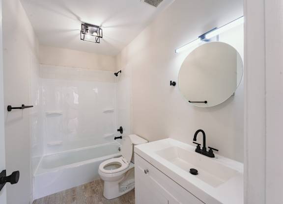 Bathroom With Bathtub at Five High, West Hartford, CT, 06119