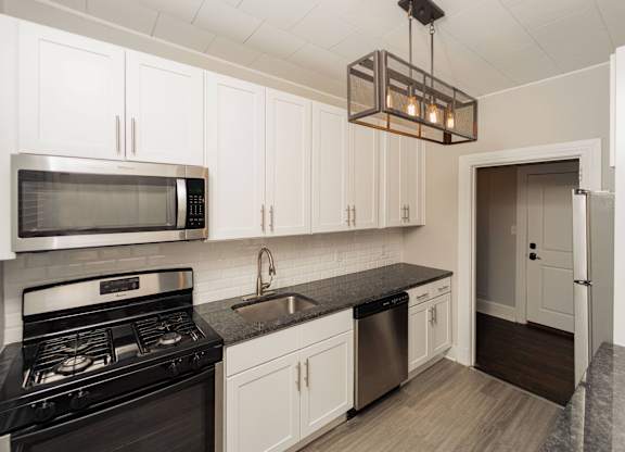 Kitchen at The Packard, West Hartford, CT