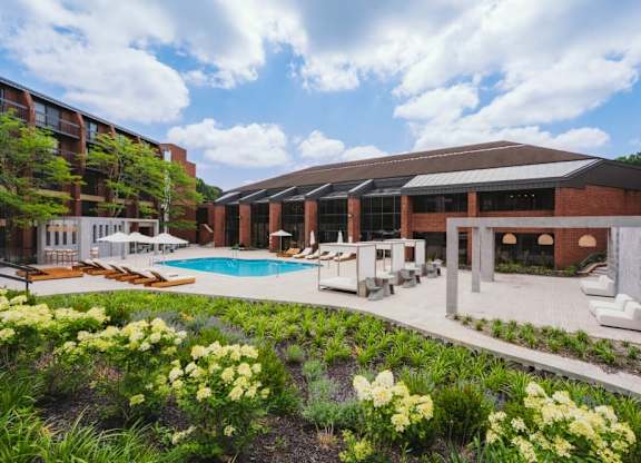 a rendering of the pool and spa at the hotel del coronado at Up House, Farmington