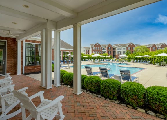 our apartments showcase a beautiful screened in porch