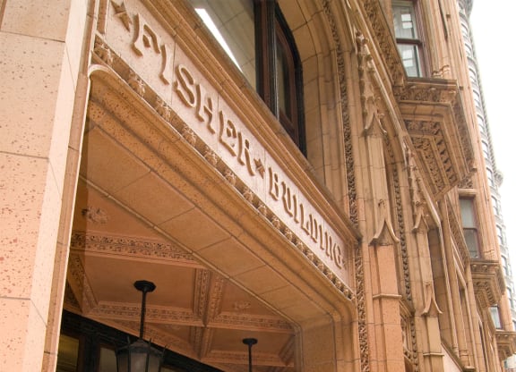 the front door of the shelby building