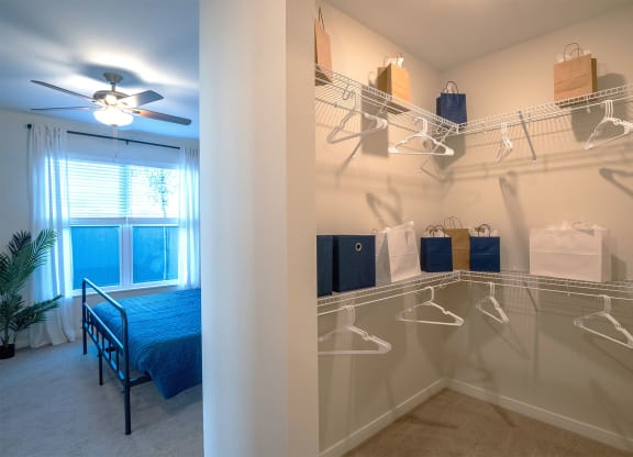 spacious closet at the westminster apartments