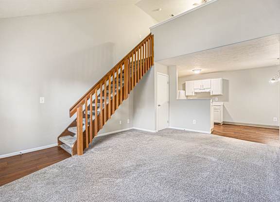 The Vista Apartments and Townhomes Townhome Living and Kitchen Area