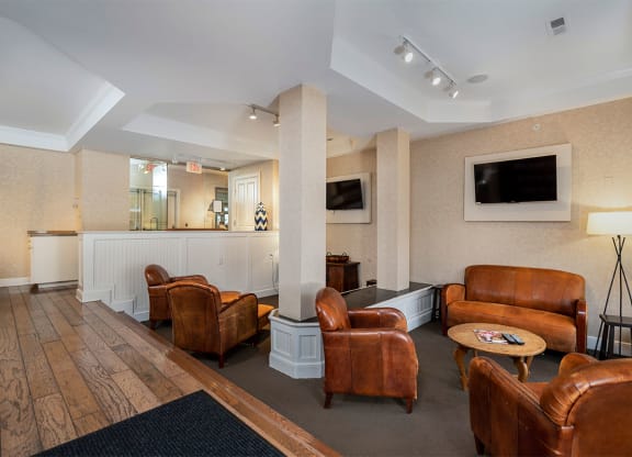 time square apartments clubroom lounge