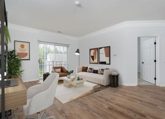 times square apartments living room