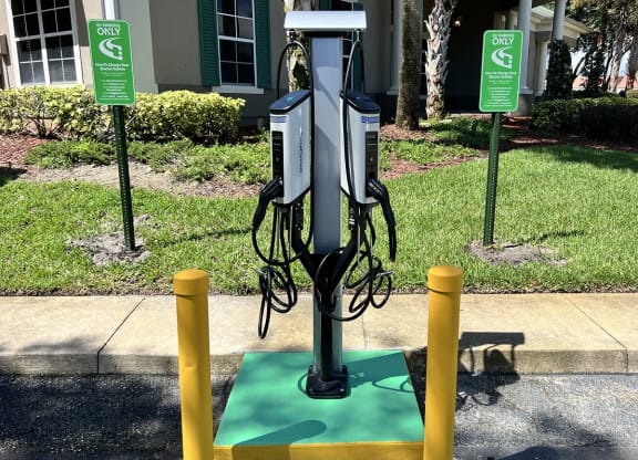 Electric Vehicle Charging Station at Audubon Oaks, Florida, 33809