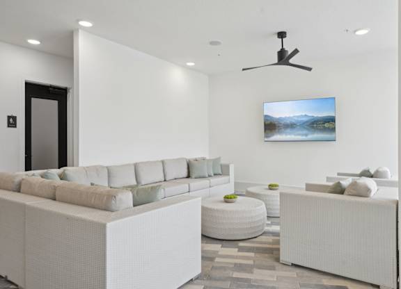 Resident lounge at Tapestry University Park in Sarasota, FL