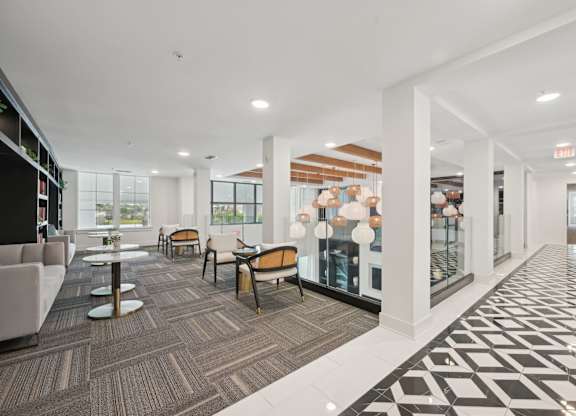 Resident social lounge at Tapestry University Park in Sarasota, FL