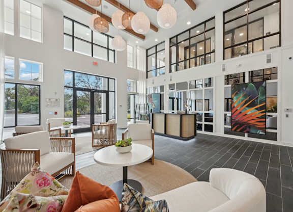 Leasing center and clubhouse at Tapestry University Park in Sarasota, FL
