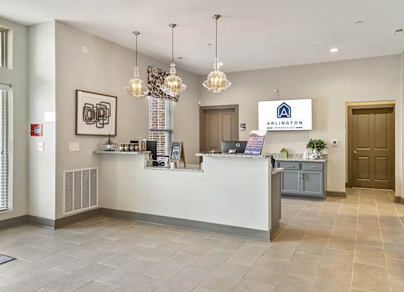 Front Entrance Of Clubhouse Entry At Austin Place Apartments