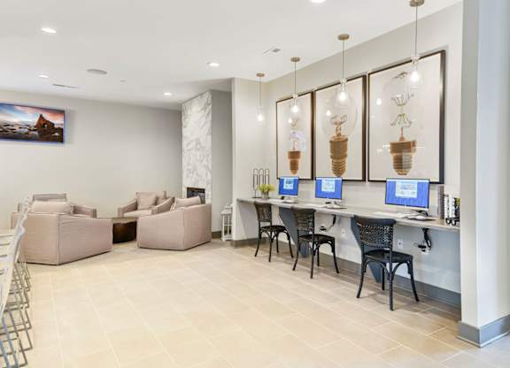 Clubroom's Business Center at Austin Place Apartments