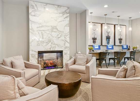 Ample Seating in Austin Place Apartments Clubhouse