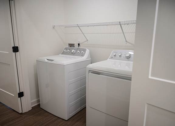 full size washer and dryer at West Row Lofts and Townhomes in Birmingham, AL