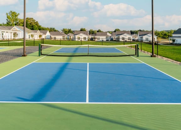 tennis and pickle ball court cottage at Anthem Apartments and Cottages in Huntsville, Alabama