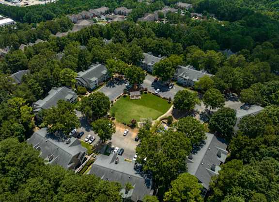 Ariel view of the community at Summerchase at Riverchase in Hoover, Alabama.