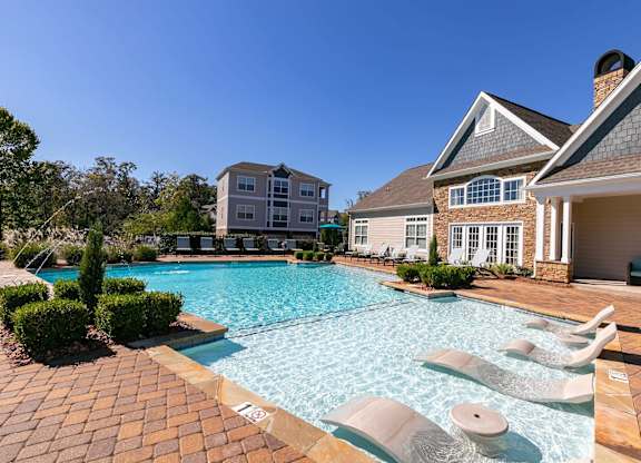 Resort-style Pool and Sundeck at Magnolia Preserve in Dothan, AL
