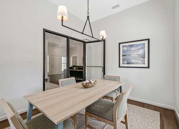 Conference room at Oakley at Hillcrest with large table in west mobile, al
