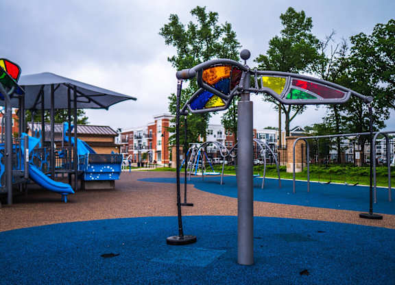 playground at The Pomenade at Founders Square Apartments in Portage, IN
