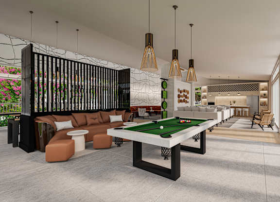 Resident social lounge at The Renaissance Naples, FL
