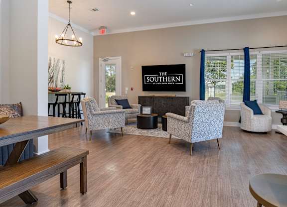 Third resident lounge and co-working space at Southern at Santa Rosa