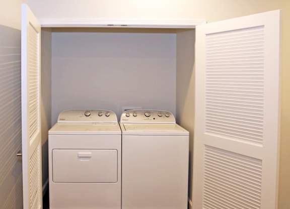 full size washer/dryer at Promenade at Founders Square Apartments in Indianapolis, IN