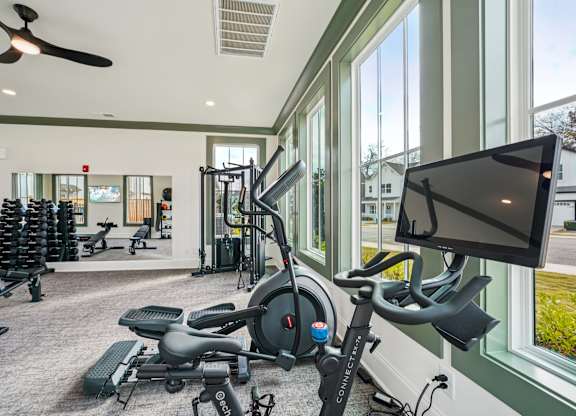 Cycle and spin bikes at Turnberry Park Apartments in Gardendale, AL