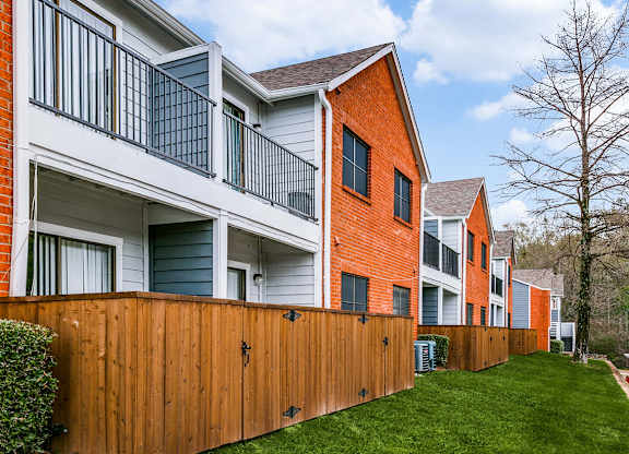 Large Green area outside fenced units