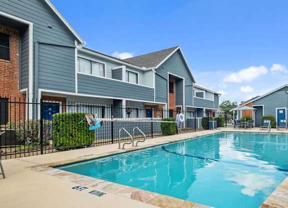 a large swimming pool