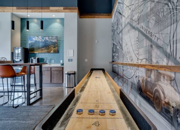 Shuffleboard in Lounge C&E Living in St Paul, MN