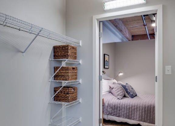 Walk-in closet with built-ins C&E Living in St Paul, MN