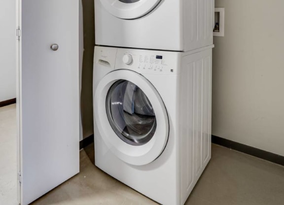 In-unit stackable washer and dryer C&E Living in St Paul, MN