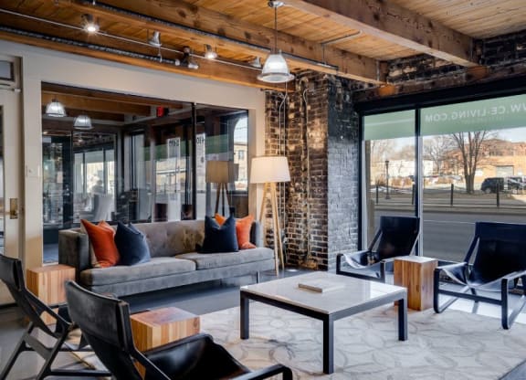 Work from home space in Lobby of historic building C&E Living in St Paul, MN