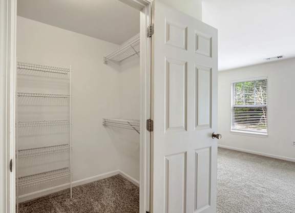 Spacious closet with storage system