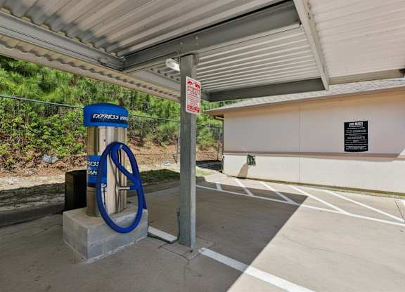 Covered Car Wash with Commercial Vacuum