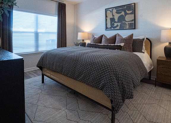 Primary Bedroom with king size bed