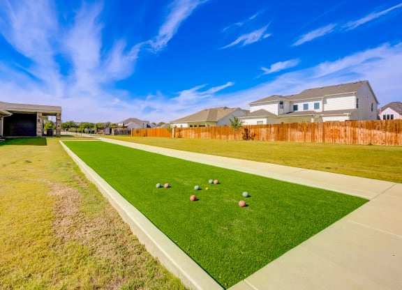 Canvas at Willow Park Bocce Ball court