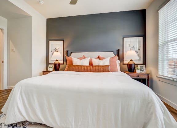 Large bedroom with king sized bed