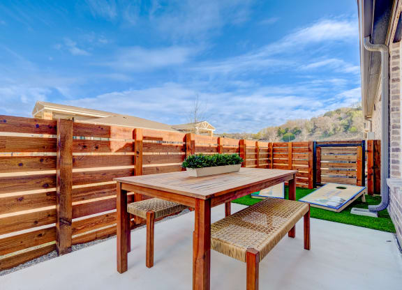 Home for lease in Willow Park with fenced backyard and patio