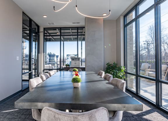 Conference Room in Clubhouse for Work From Home and Coworking Space