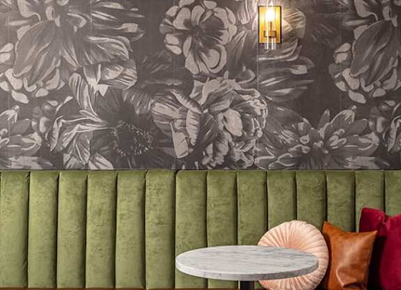Lounge decor at Harper Apartments in St Paul, MN
