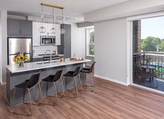Kitchen Island -  at Harper Apartments in St Paul, MN