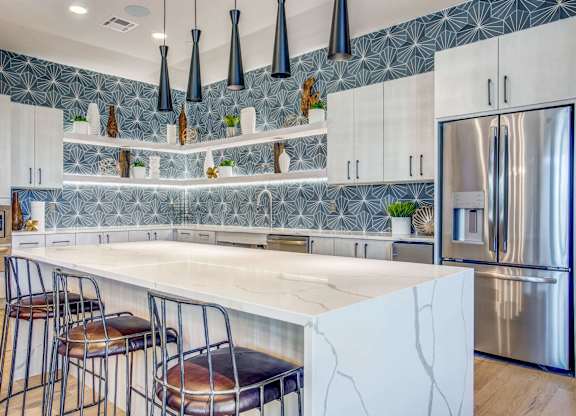 Modern Resident Clubhouse with Kitchen